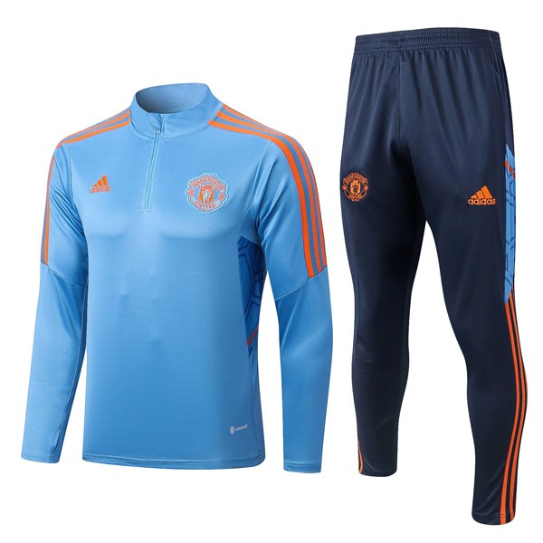 Sudadera De Training Manchester United 2023 Azul